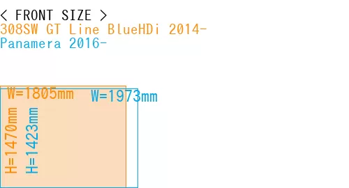 #308SW GT Line BlueHDi 2014- + Panamera 2016-
